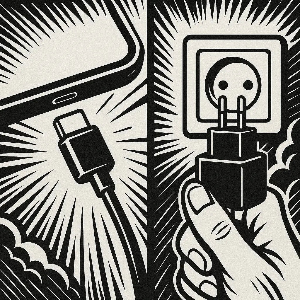 Smartphone laden - Stecker und Kabel richtig anschließen