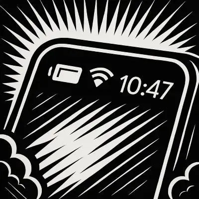 Navigationstasten am Smartphone: Zurück, Home, Übersicht - Comic-Stil